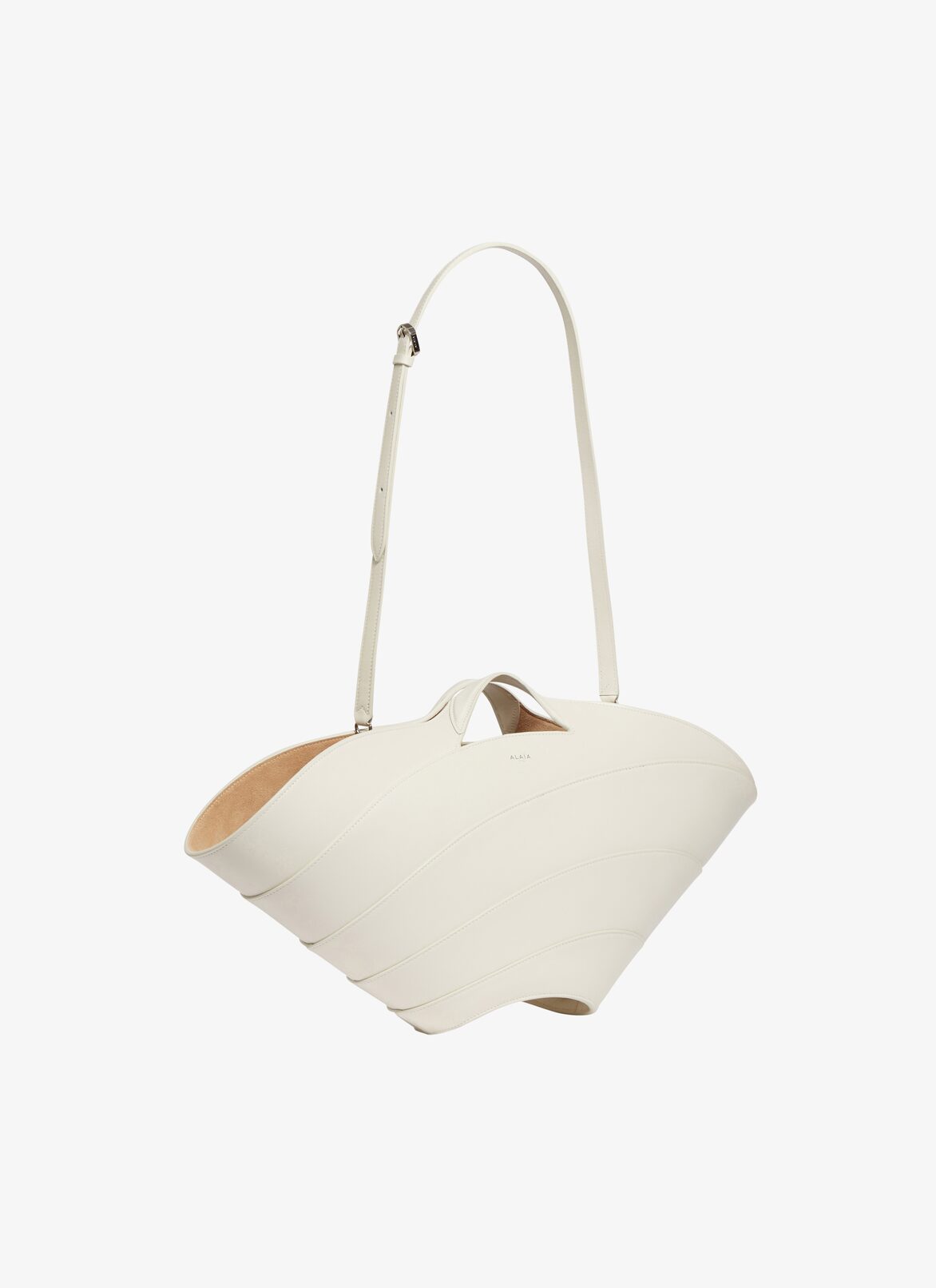 KHAIMA MEDIUM BAG IN CALFSKIN ALAÏA IVORY KHAIMA MEDIUM BAG IN CALFSKIN